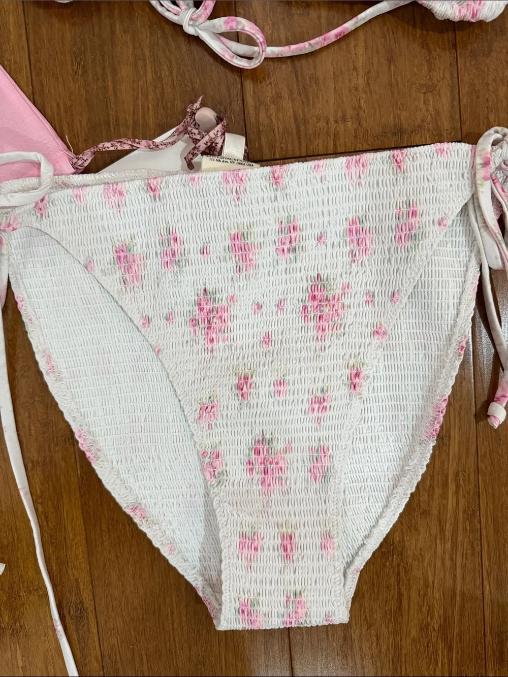 love shack fancy saoirse bikini in Thulian pink XXL NWT with case